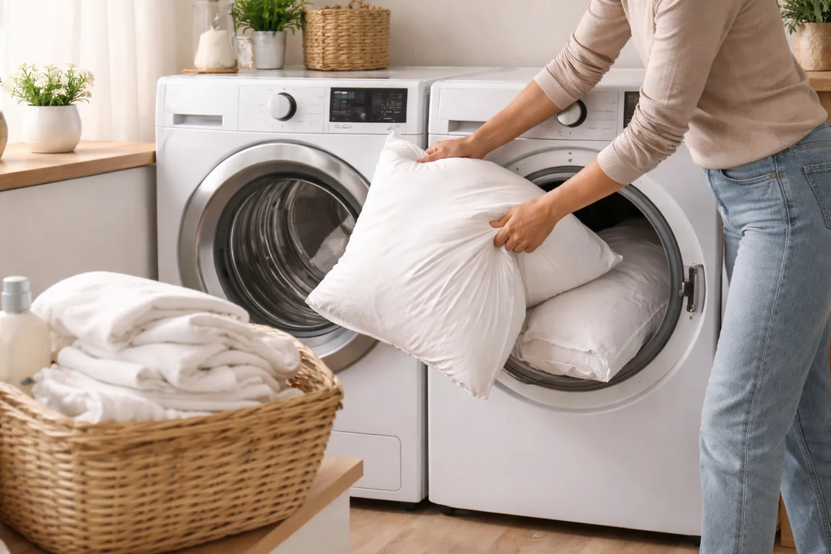 How to Wash Pillows Safely (Machine and Hand)